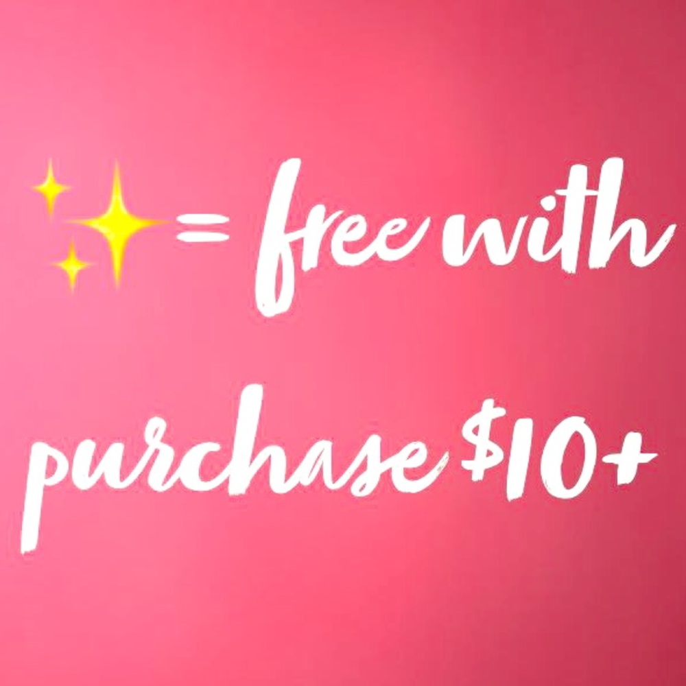 ✨✨free with purchase info✨✨